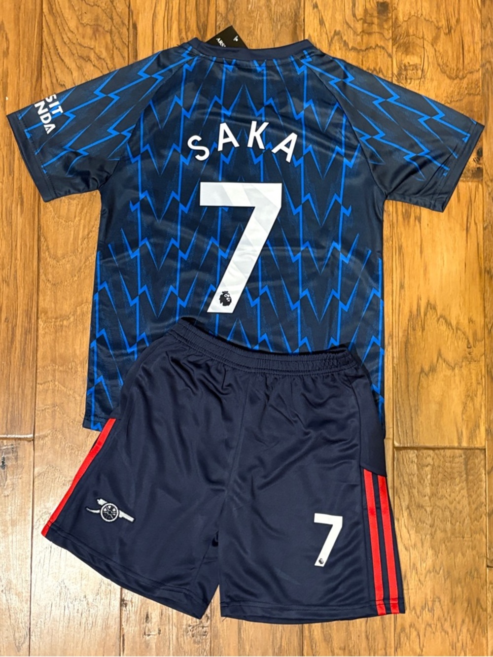 Kids Saka 7 Arsenal jersey Kit 2 Piece Youth Uniform 24 26 28 30